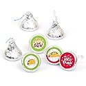 Big Dot of Happiness Taco ‘Bout Fun - Mexican Fiesta Round Candy Sticker Favors - Labels Fit Chocolate Candy(1 Sheet of 108)