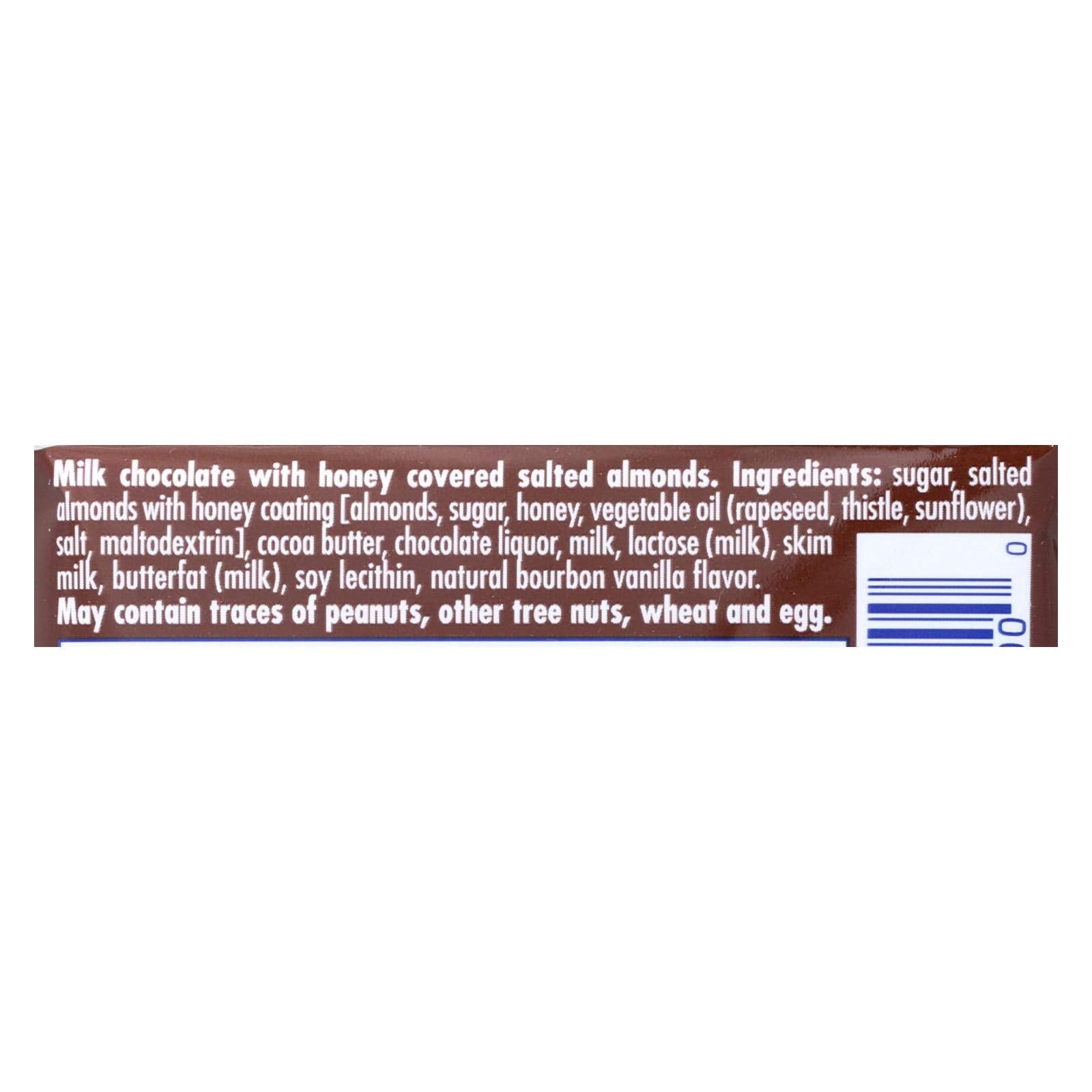 Ritter Sport chocolate Bar Milk honey salt almond, 3.5 oz