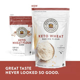 King Arthur Keto Wheat Baking Flour: 1:1 All-Purpose Flour Substitute, 1 lb (Pack of 1) - Low-Carb Baking Solution for Bread & More, Non-GMO