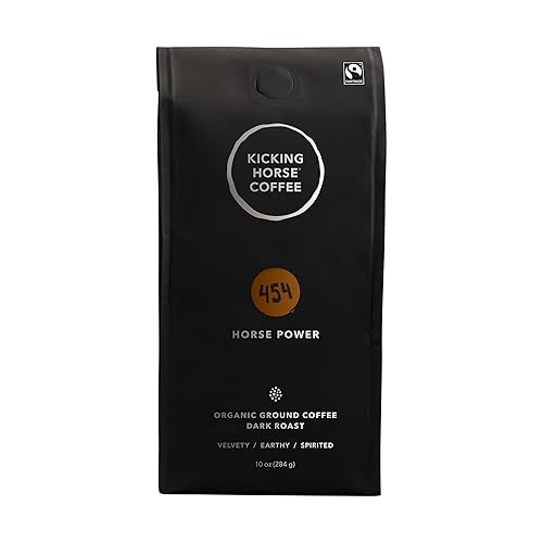 Kicking Horse Coffee 454 Horse Power Ground Coffee, 10 Ounce