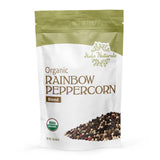Halo Naturals Organic Rainbow Peppercorn Blend, 1 Pound USDA Certified | Resealable Pouch| Packaged in The USA