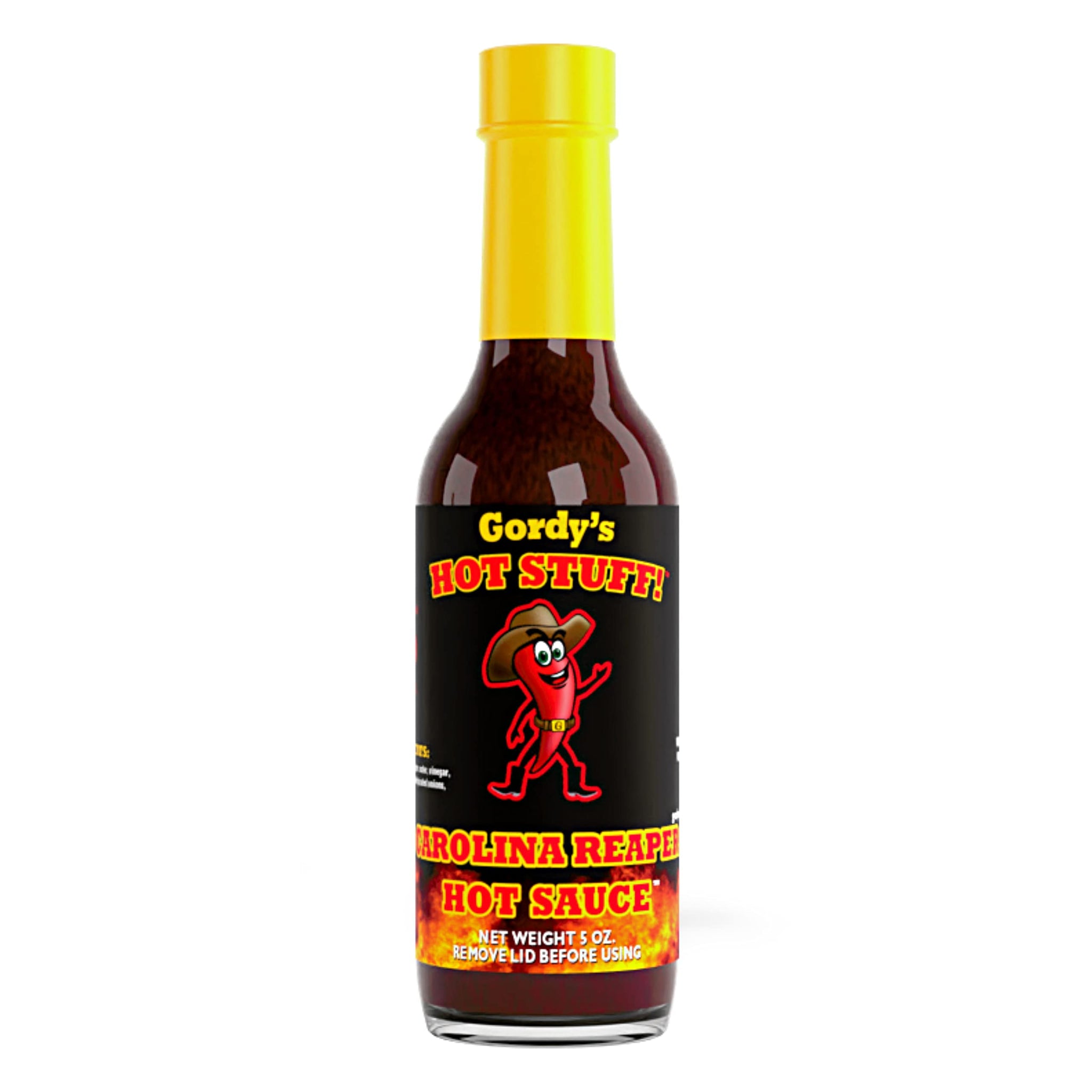Gordy's Hot Stuff! Gourmet Hot Sauce - Made in Texas with Red Chili Peppers for a Rich and Complex Flavor - Handcrafted in Small Batches