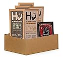 3x Hu Chocolate Crunchy Mint 2.1 oz and 2x Cashew Butter Milk Bar 2.1oz Bundle with Claeys Old Fashioned Chocolate Fudge 1.75 oz - Organic Vegan
