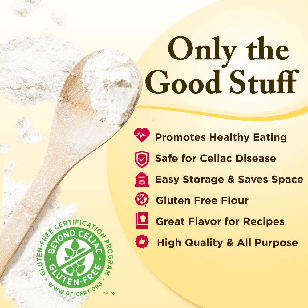 Gluten Free Mama’s: Almond Blend Flour - Gluten Free Flour - - Non-Gritty Texture - Great Flavor for Recipes - Certified Gluten Free Ingredients - All