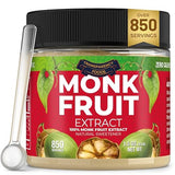 100% Monk Fruit Extract (90X Sweeter Than Sugar) Monk Fruit Sweetener No Erythritol, Sugar Substitute, Zero Calories, Zero Glycemic, Non-GMO, 25%