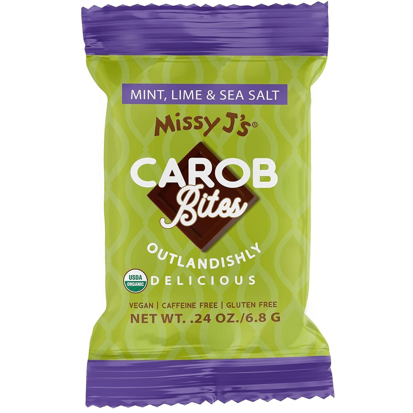 Missy J's Organic Carob Bliss Sampler Pack of 10, Vegan Glutern Free, Substitute for Chocolate, Perfect for Snacks and Treats
