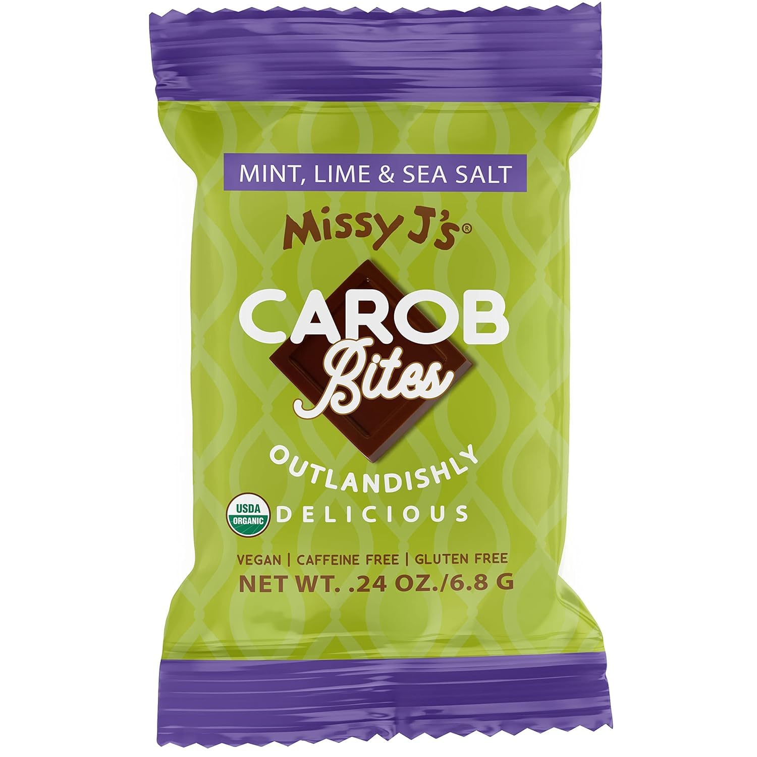 Missy J's Organic Carob Bliss Sampler Pack of 10, Vegan Glutern Free, Substitute for Chocolate, Perfect for Snacks and Treats