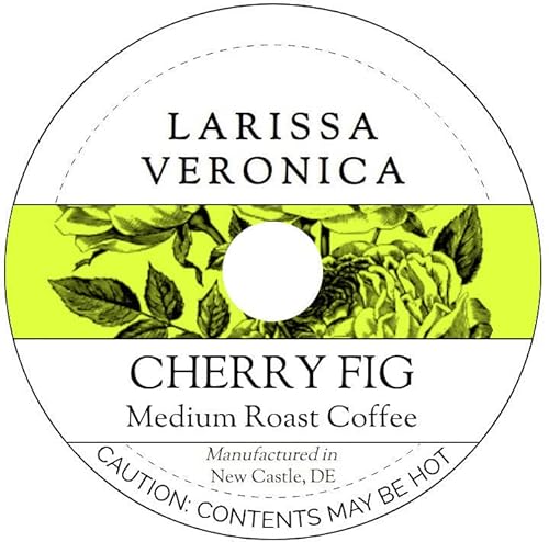 Cherry Fig Medium Roast Coffee (Single Serve K-Cup Pods) (Gourmet, Naturally Flavored, Whole Coffee Beans) (12 pods, ZIN: 575368)