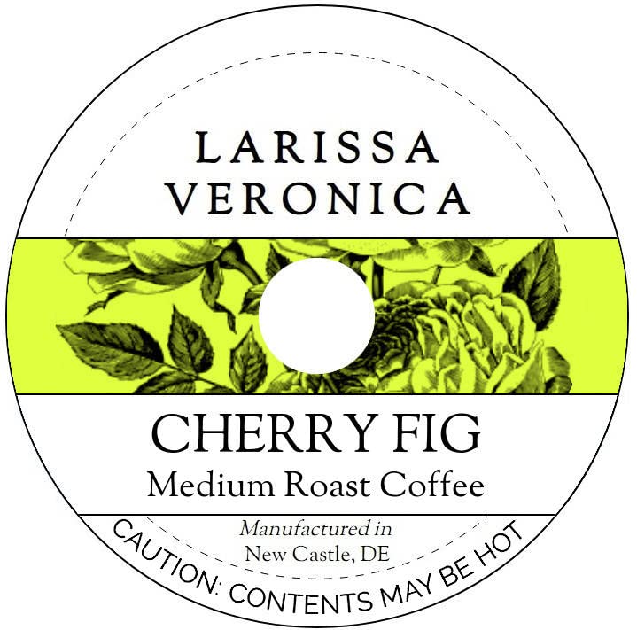 Cherry Fig Medium Roast Coffee (Single Serve K-Cup Pods) (Gourmet, Naturally Flavored, Whole Coffee Beans) (12 pods, ZIN: 575368)