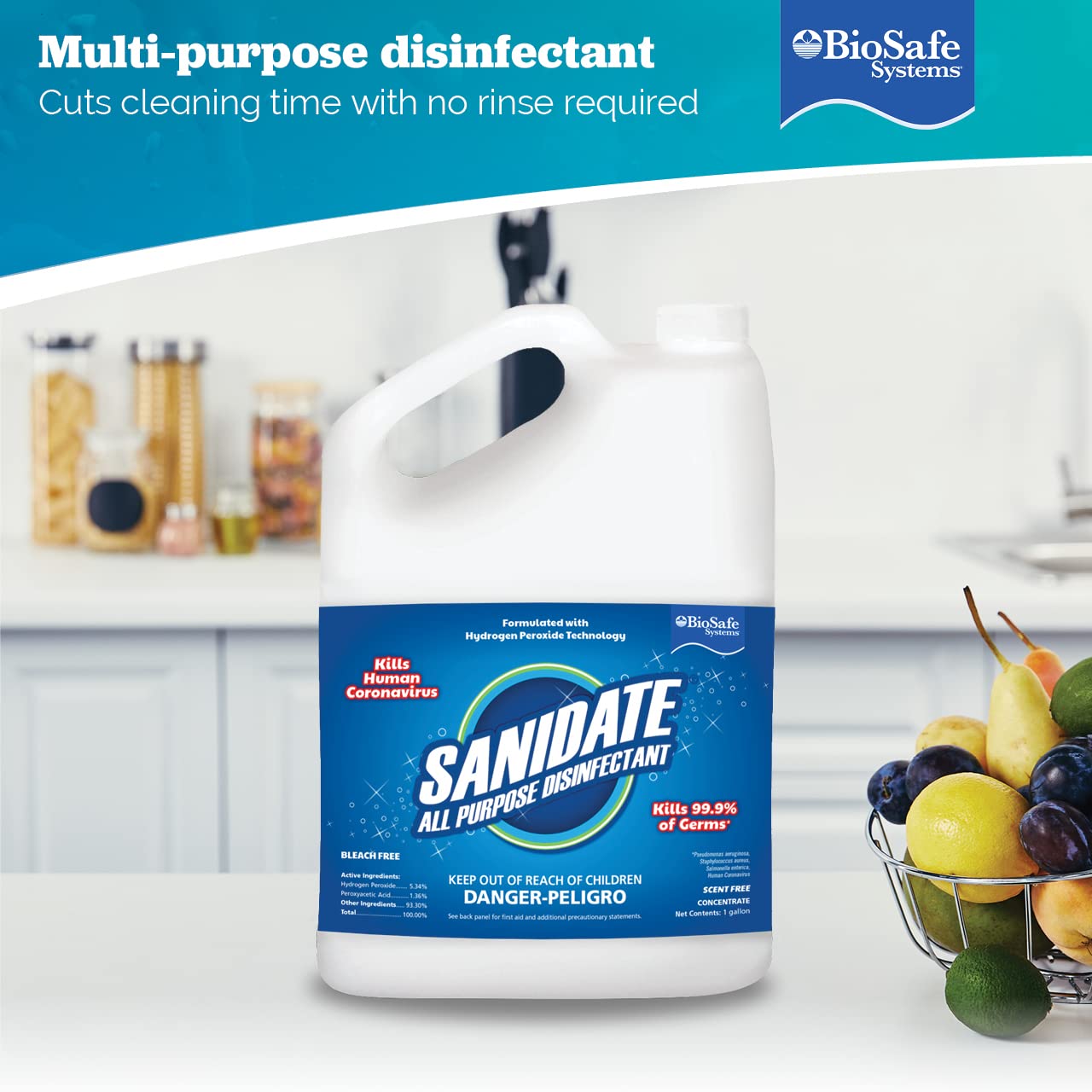 SaniDate® All Purpose Disinfectant, 1 Gallon, unscented