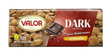 Valor. Dark Chocolate with whole Mediterranean Almonds. 250g (8.75oz).