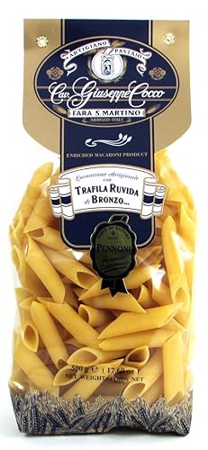 Giuseppe Cocco (6 pack) Pennoni Pasta hand-made slow dried in 500g bags from Italy7