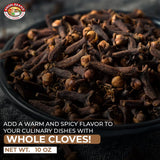 Angel Brand Whole Cloves - Harvested from dried clove tree buds, add bold flavor with hints of sweetness and spice. Ideal for baking - Fresh, Aromatic