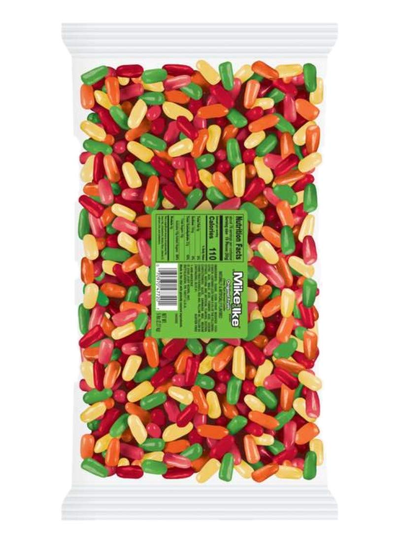 MIKE AND IKE Original Fruits Bulk Official 5 lb.Bag