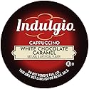 Indulgio Cappuccino, White Chocolate Caramel, 12-Count Single Serve Cup for Keurig K-Cup Brewers