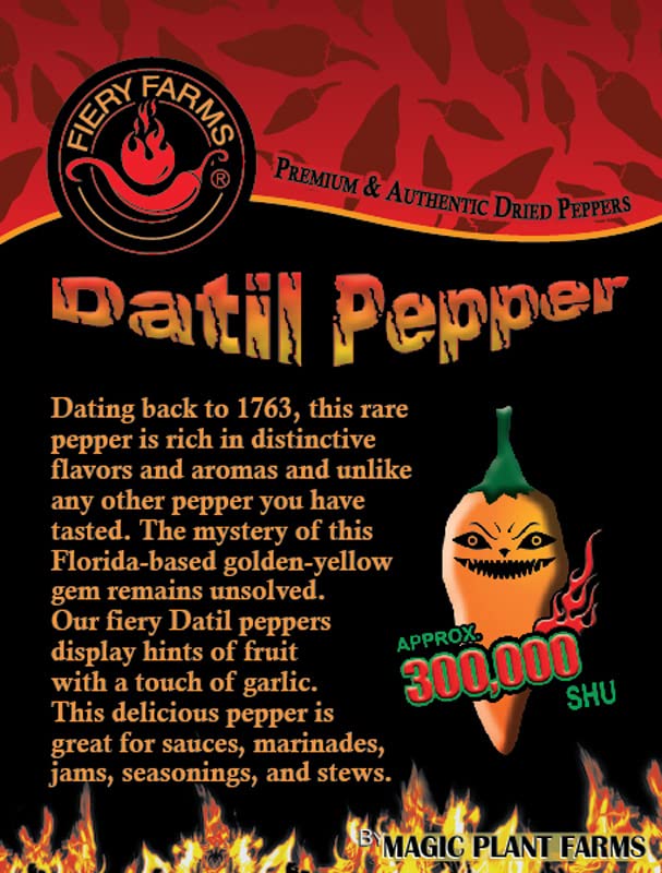 Orange Datil Pepper Powder by Magic Plant, 1 Kg Bulk - 200K-400K SHU | Rare Sweet Heat with Tangy Fruity Flavor | Pure Fine Ground Chili for Creative