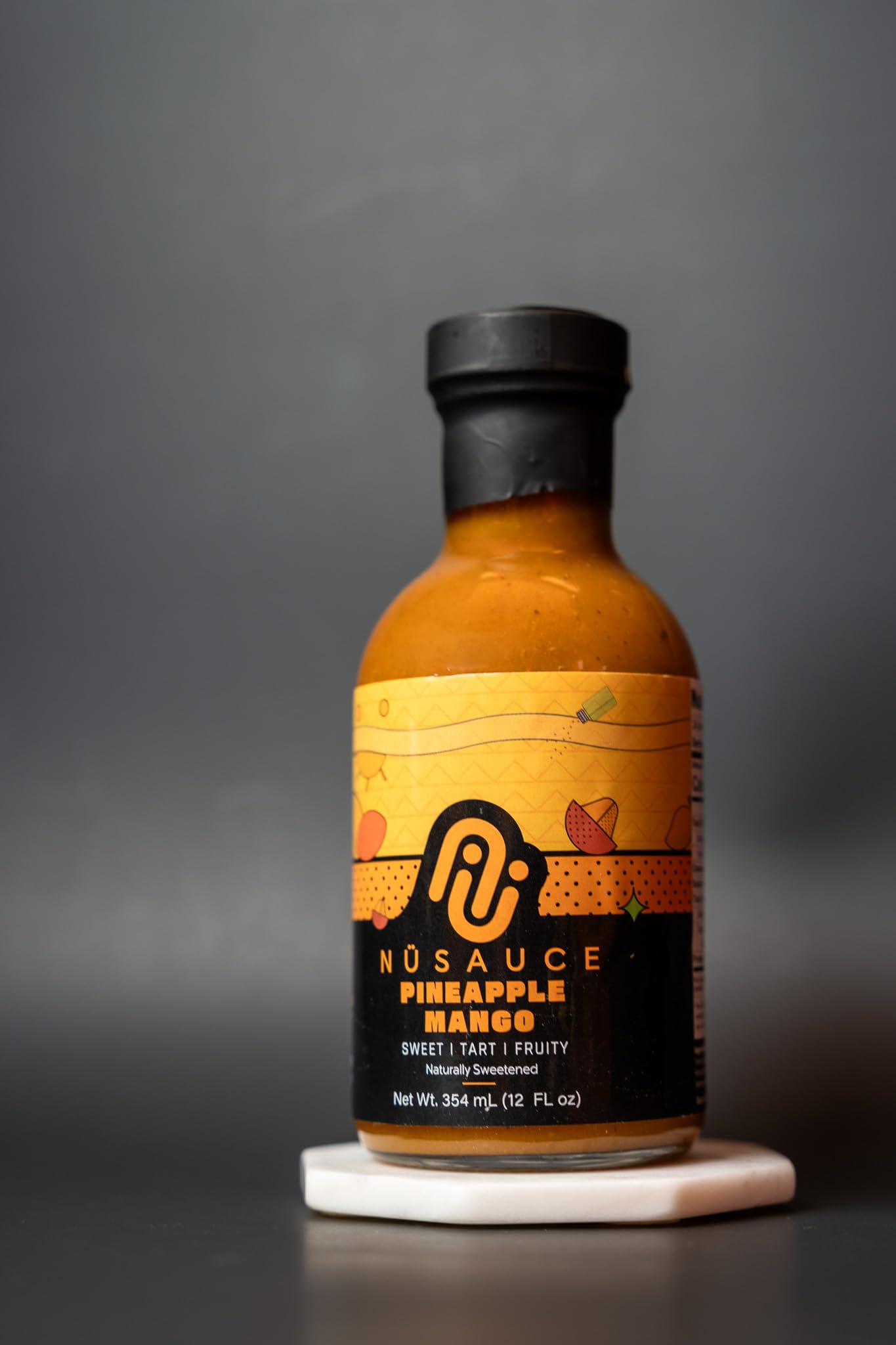 Duo Sauce NuSauce 12oz Bottle (Pineapple Mango and Peanut) Low Calorie Sauces with Premium Ingredients