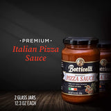 Botticelli Premium Italian Pizza Sauce for Authentic Italian Taste - (Pack of 2) - Whole30 Approved - Made in Italy, Low Carb, Low Sugar