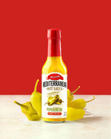 Mezzetta Hot Sauce Sampler with Peperoncini, Roasted Red Peppers & Calabrian Chili | Non-GMO | 5 Fluid Ounce Jar (Pack of 3)