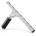 MRDARENSU 14-inch Squeegee for Shower Glass & Window Cleaning, Professional Stainless Steel Squeegee with Durable Handle for Streak-Free Glass