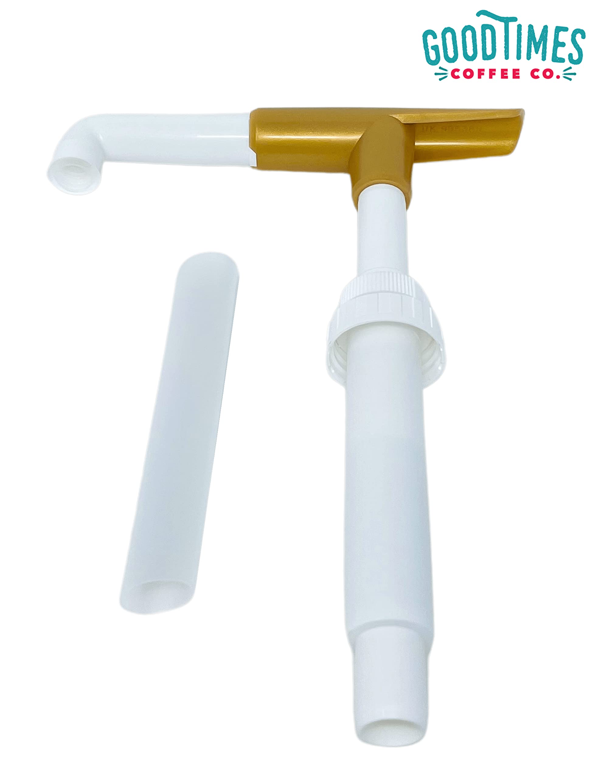 Good Times Coffee Co. Sauce Pump Dispenser for Ghirardelli Bottles (Pack of 6), Fits 87.3 to 90.4 Ounce Bottles