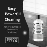 Therapy Glass Cooktop Cleaner Kit - 16oz with Scraper & 3 Non-Scratch Pads - For Electric, Induction, Ceramic & Gas Stove Top - Heavy Duty Flat Top