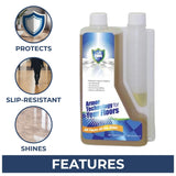 UltraShield Burnishing Formula - Super High Gloss, Flooring Protection & Enhancement For Commercial and Industrial Floor Tile Wet Look Shine Non Slip