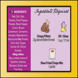 Shan - Fried Chops/Steak Seasoning Mix (50g) - Spice Packets for Spicy Fried Meat (Pack of 4)