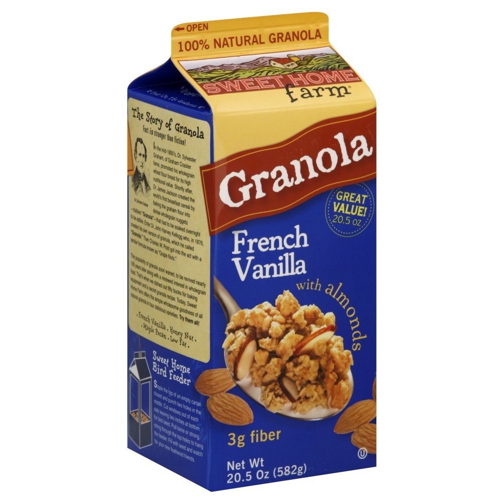 Sweet Home Farm French Vanilla Granola - Case of 8 - 20.5 OZ