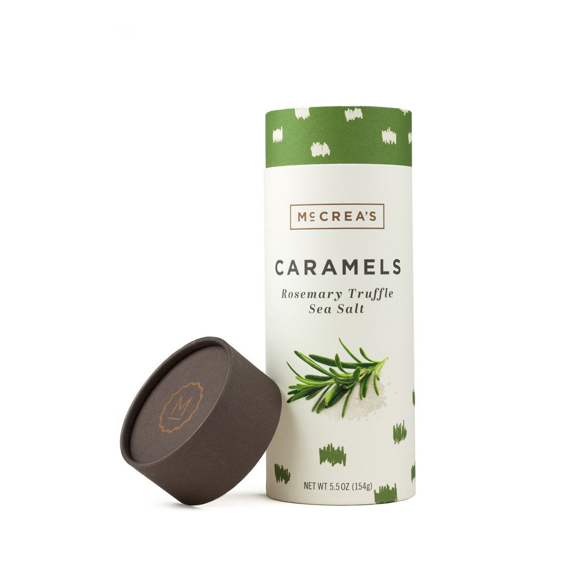 McCrea's Candies Sea Salt Caramel Assortment - Black Lava Cape Cod Rosemary Truffle Sea Salt - Made in Boston