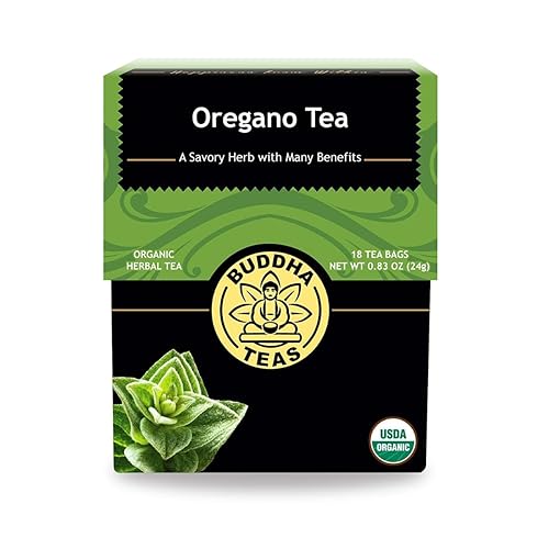 Buddha Teas - Organic Oregano Tea - Herbal Tea - For Health & Wellbeing - With Antioxidants & Minerals - Clean Ingredients - Caffeine Free - OU Kosher