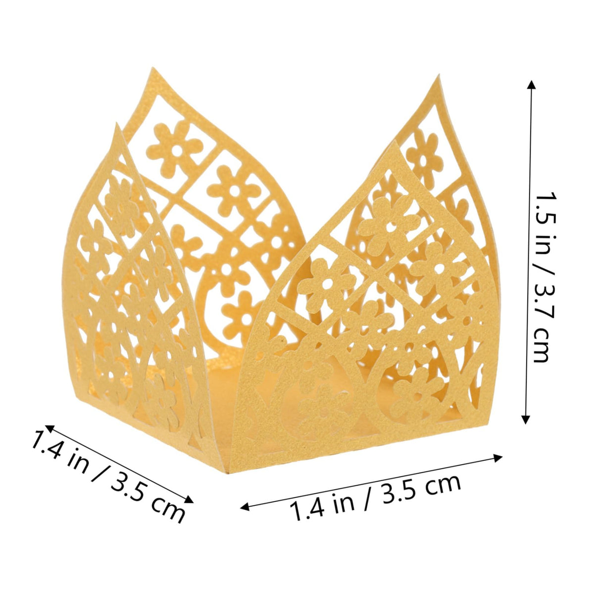 LIFKOME 50pcs Hollow Truffle Cups for Chocolate Wrappers Elegant Dessert Liners for Weddings Parties and Showers Lightweight and Easy to Use