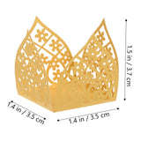 LIFKOME 50pcs Hollow Truffle Cups for Chocolate Wrappers Elegant Dessert Liners for Weddings Parties and Showers Lightweight and Easy to Use