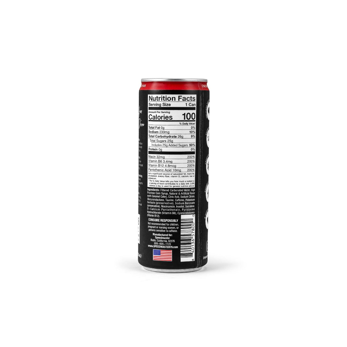 Speedmaster 1-018-001-01 Speedmaster 12oz Energy Drink