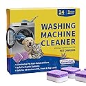 TXYXT 24 Count Washing Machine Cleaner for Pet Hair Relief Tablets - HE-Safe, Septic-Safe, Lavender Scent, 1-Year+ Supply, Pet-Friendly Washer Cleaner