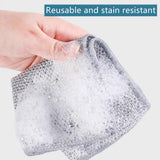BoAn Multipurpose Wire Dishwashing Rags,Double Layer Metal Wire Dishcloth,Reusable Dish Washing Scrub for Home Kitchen Cooktop Sinks(10PCS)