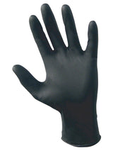 Black Nitrile- Small 6.5mil Heavy Duty Examination Powder-Free Gloves, 100 Pack- by Proskin Industries