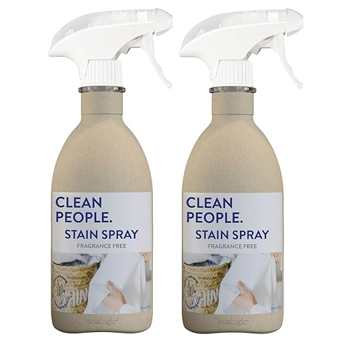 The Clean People Stain Remover Spray - Simple, Clean Ingredients - Laundry Spot Treatment for Food, Pet & Baby Stains - Boosted with Enzymes - Fabric