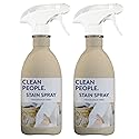 The Clean People Stain Remover Spray - Simple, Clean Ingredients - Laundry Spot Treatment for Food, Pet & Baby Stains - Boosted with Enzymes - Fabric