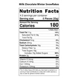 Vermont Nut Free Chocolates Holiday Chocolate Snowflakes (Milk Chocolate) 5 Ounces, Nut-Free, Egg-Free, Kosher