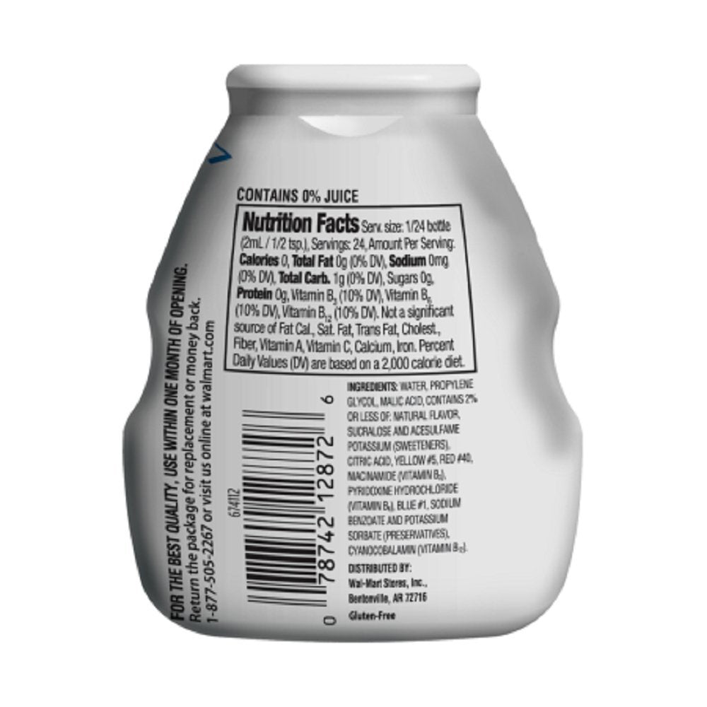 Pack of 7 - Great Value Drink Enhancer, Peach Tea, 1.62 fl oz