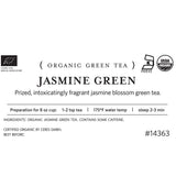 Tea Forte Premium Loose Leaf Tea Blend, Resealable 1 Pound Bag, Makes 160-175 Cups, Jasmine Green Tea