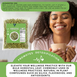 Cola de Caballo Herbal Tea - 4 oz (113 g) - 100% Natural Horsetail Loose Leaf Tea (Shave Grass) - Traditional Mexican Remedy - Caffeine-Free, Vegan