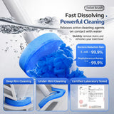Disposable Toilet Cleaning System with 24 Refills, Toilet Wand Kit with Holder, Wall Mounted Toilet Brush Set for Deep Cleaning Bathroom Bowl