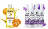 Citra Solv & Air Scense | Special Bundle | Concentrated Cleaner & Degreaser 8 fl oz| Essential Oil Air Freshener 7 fl oz Lavender 4PK | Household