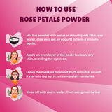 Rose Petal Powder 227g for face 8 oz | Natural Skin Toner | 100% Natural and Pure Rose Petal Powder| Skin Care | Chemical Free| Free from Colours