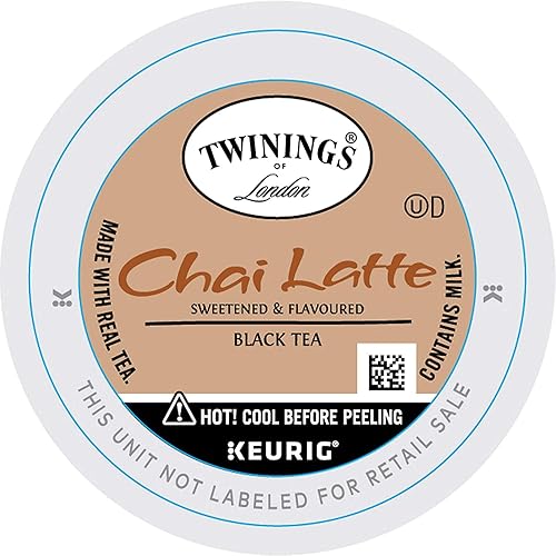 Twinings Chai Latte Black Tea K-Cup Pods for Keurig, Creamy, Slightly Sweet Tea, Caffeinated, 24 Count (Pack of 1)
