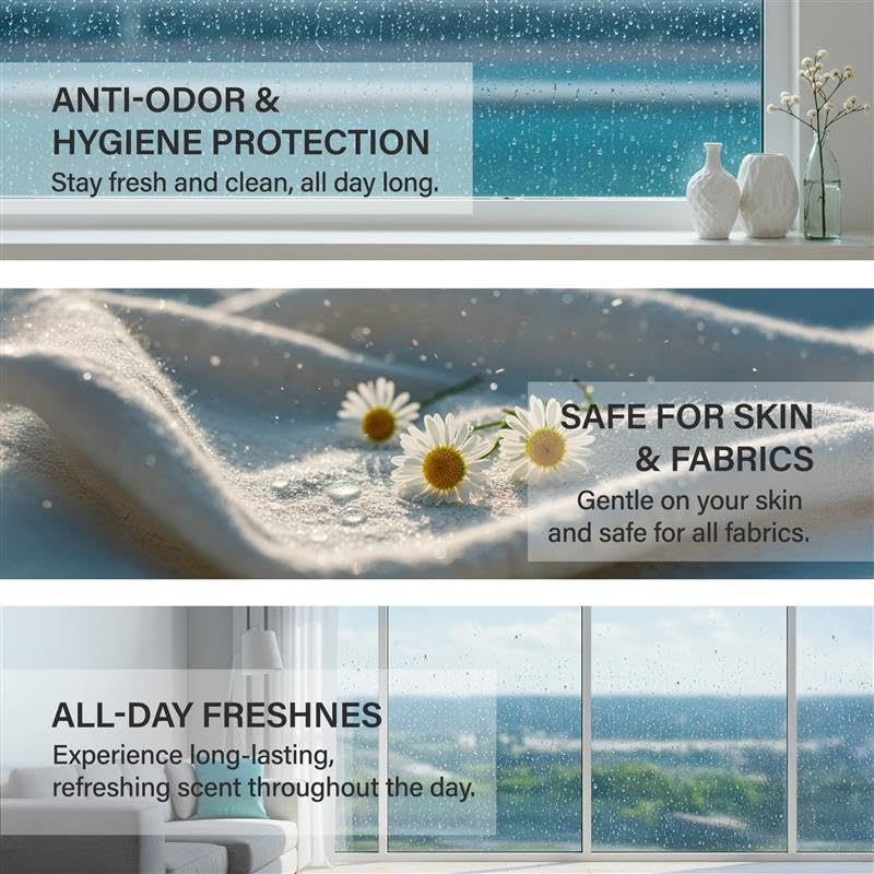 W.Dressroom No.45 Morning Rain Dress & Living Clear Perfume (5.28 oz) - Fresh Scent for Clothes, Fabrics, Carpets & Rooms, Natural Odor Eliminator