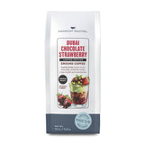 Paramount roasters Limited Edition Dubai Chocolate Strawberry Flavored Ground Coffee, 12oz Medium Roast