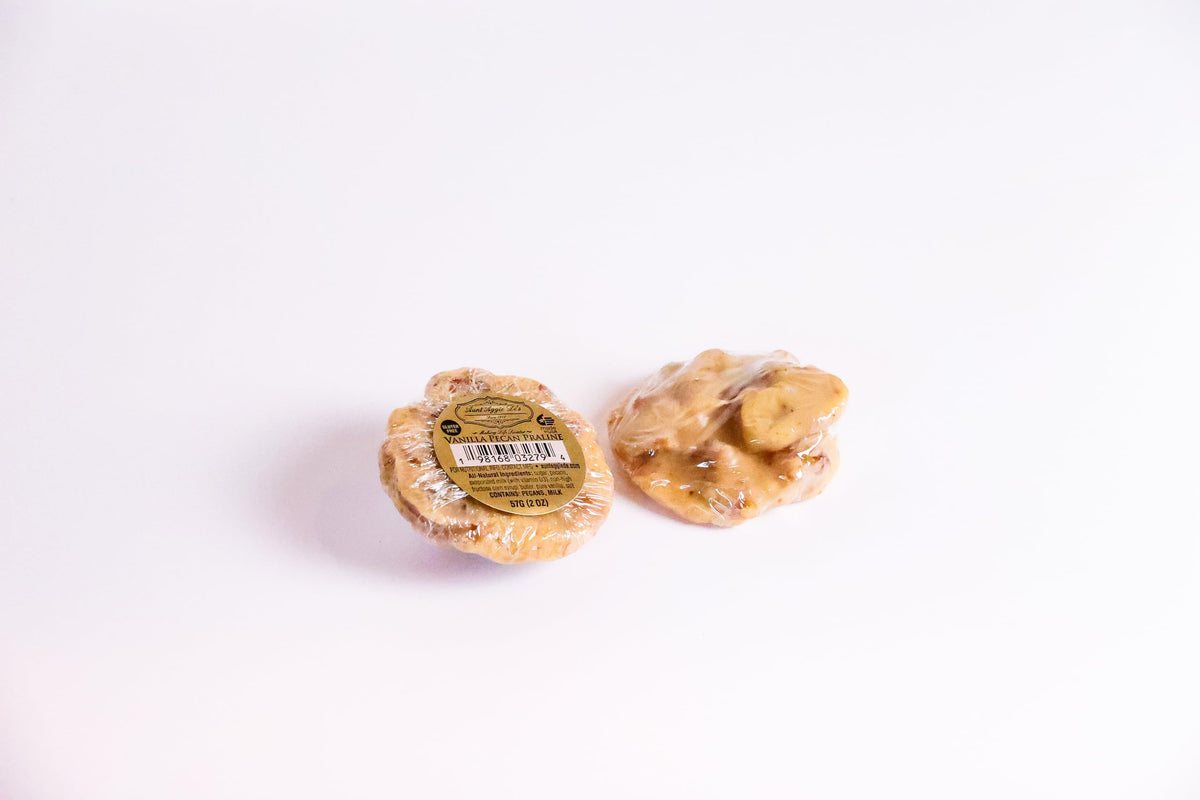 Aunt Aggie De's Box of 12 Pralines, 2 oz (Vanilla)
